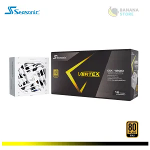 FUENTE DE PODER 1200W SEASONIC GX-1200W VERTEX CYBENETICS 80 PLUS GOLD ATX 3.1 PCLE 5.0 MODULAR WHITE