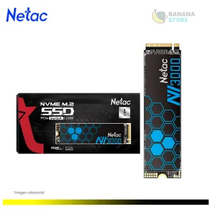 ALMACENAMIENTO SSD M.2 NVME 1TB NETAC PCIE GEN3X4  3,100 MB/S