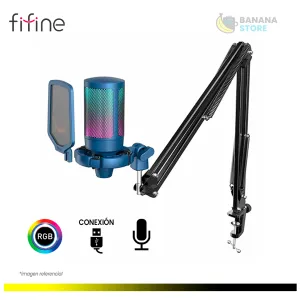 MICROFONO FIFINE A6T BLUE SOPORTE DE BRAZO