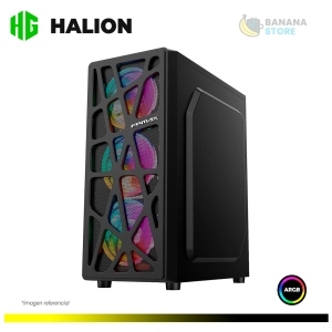 CASE FPMAX CORTEX BLACK MID TOWER ATX 4X FANS RAINBOW S/