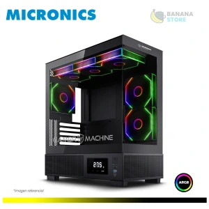 CASE MICRONICS VULKANO MIC FC1001 6 FANS ARGB INDICADOR DIGITAL TEMPERATURA
