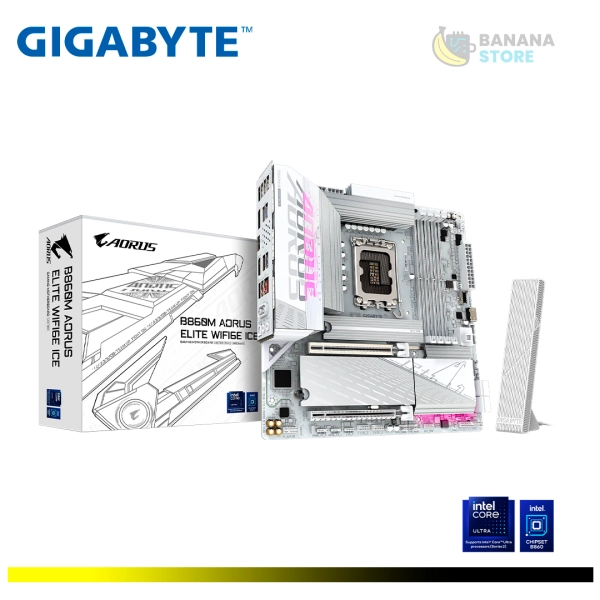 PLACA MADRE B860M GIGABYTE AORUS ELITE WIFI6E ICE