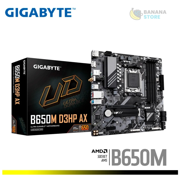 PLACA MADRE B650M GIGABYTE DS3HP AX WIFI AM5 M-ATX
