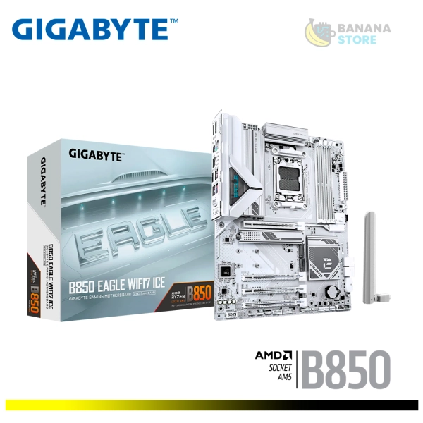 PLACA MADRE B850 GIGABYTE EAGLE WIFI7 ICE ATX AM5