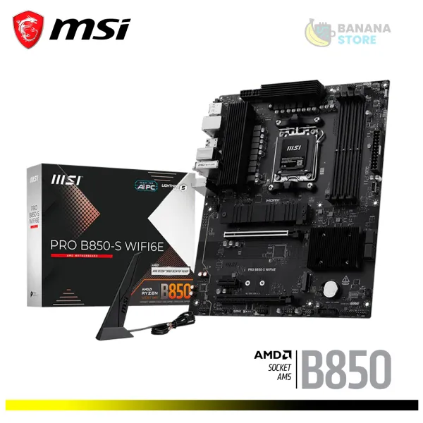 PLACA MADRE PRO B850-S WIFI6E AMD AM5