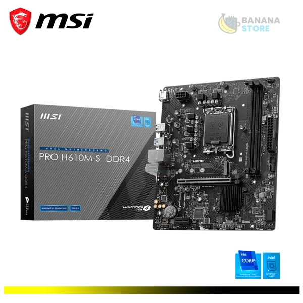 PLACA MADRE H610M-S MSI PRO DDR4 LGA 1700 M-ATX