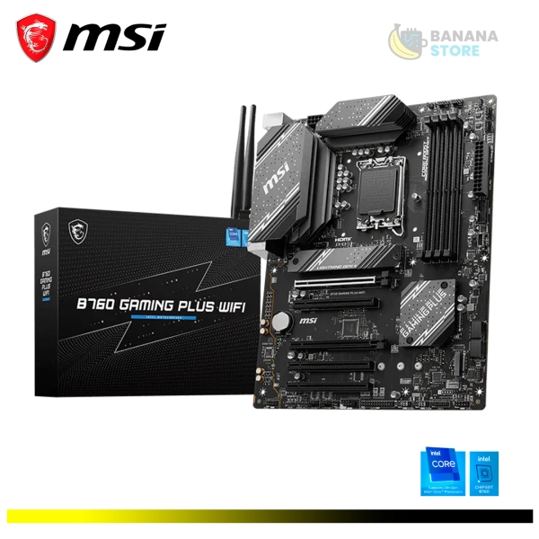 PLACA MADRE B760 MSI GAMING PLUS WIFI ATX LGA DDR5