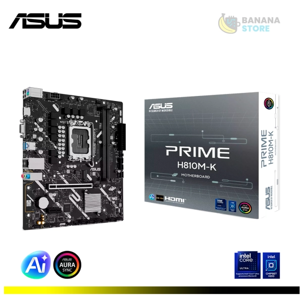 PLACA MADRE H810M-K ASUS PRIME DDR5 LGA1851 M-ATX