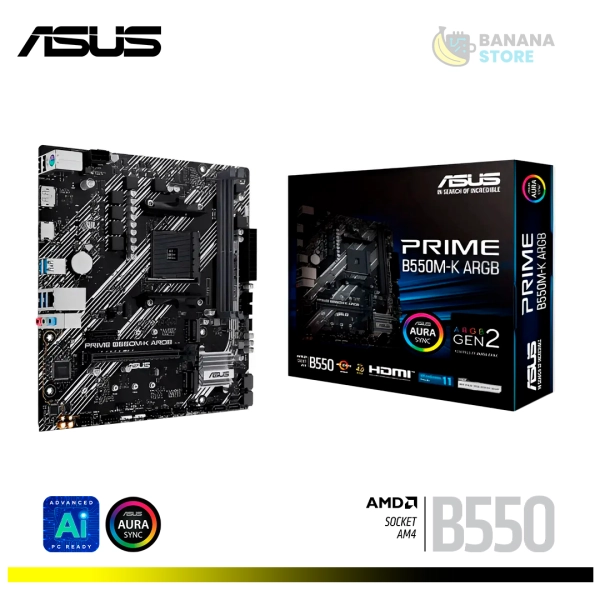 PLACA MADRE B550M-K ASUS PRIME M-ATX AM4