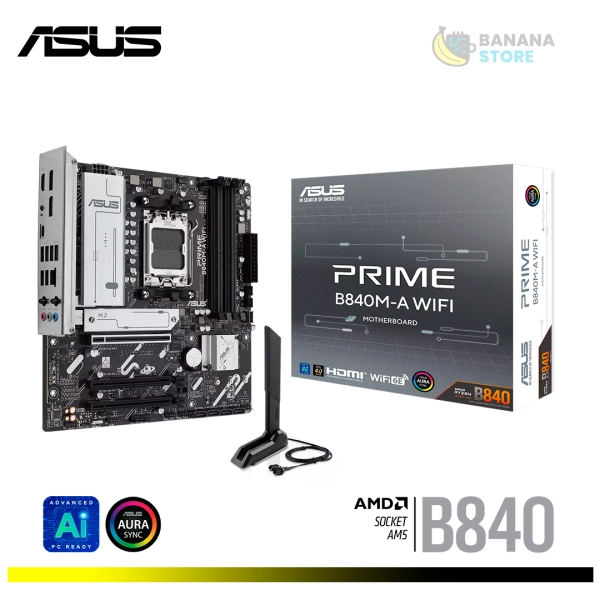 PLACA MADRE B840M-A ASUS PRIME WIFI 4 SLOT AM5 M-ATX