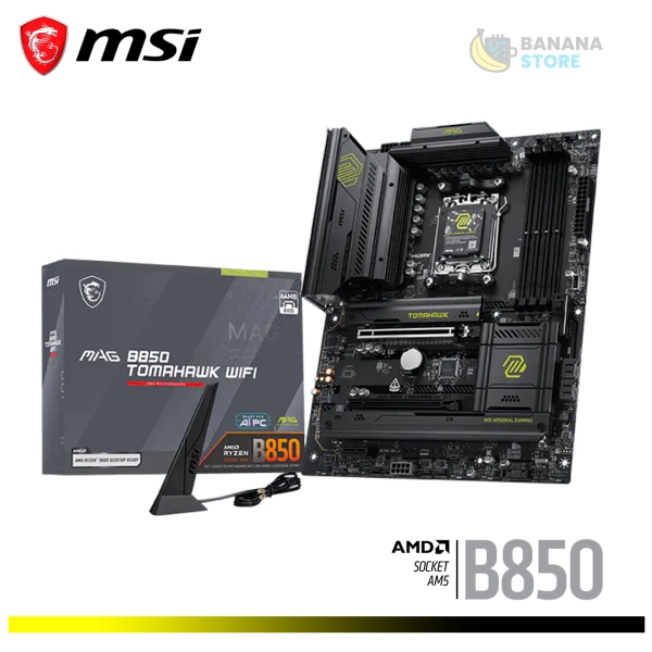 PLACA MADRE B850 MSI MAG TOMAHAWK WIFI ATX DDR5 AM5
