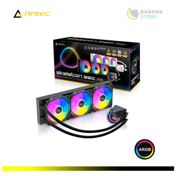 REFRIGERACION LIQUIDA ANTEC 360 SKELETON ARGB AMD/INTEL BLACK