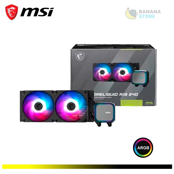 REFRIGERACION LIQUIDA 240 MSI MAG CORELIQUID A13 BLACK AMD/INTEL