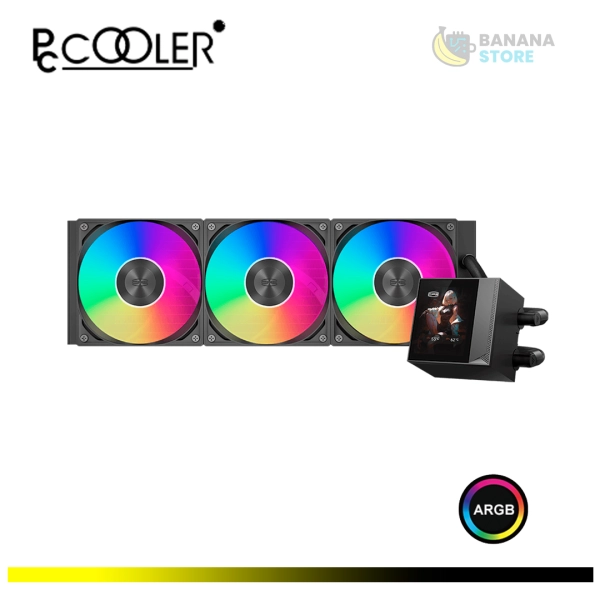 REFRIGERACION LIQUIDA 360 PCCOOLER CPS DC360 PRO ARGB DISPLAY PANTALLA AMD/INTEL