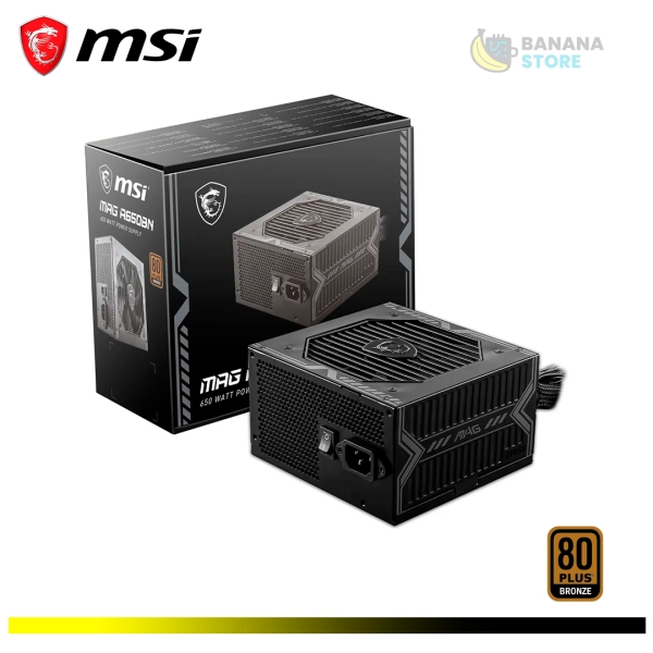 FUENTE DE PODER 650W MSI A650BN 80 PLUS BRONZE ATX