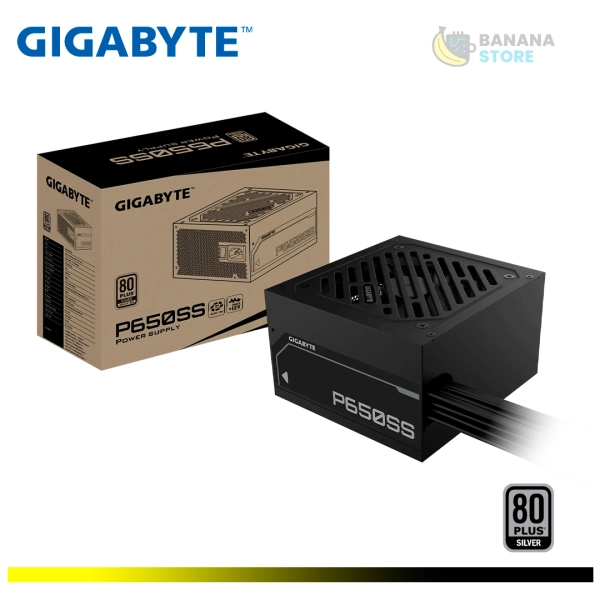 FUENTE DE PODER 650W 80 PLUS SILVER GIGABYTE BLACK ATX