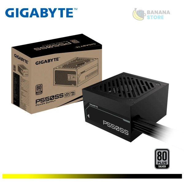 FUENTE DE PODER 550W GIGABYTE 80 PLUS SILVER BLACK ATX
