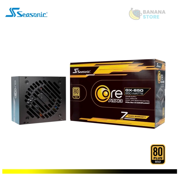 FUENTE DE PODER 850W SEASONIC CORE GX-850W V2 CYBENETICS PLATINIUM ATX 3.1 PCLE 5.0 FULL MODULAR