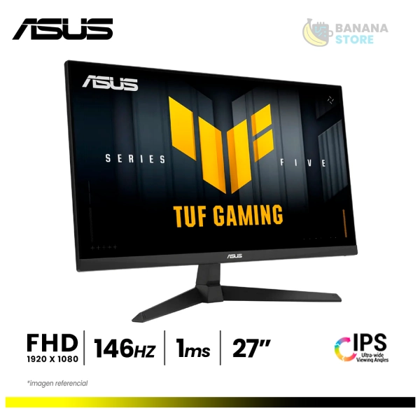 MONITOR ASUS TUF GAMING 27" VG279QE5A FHD 146HZ 1MS IPS PLANO