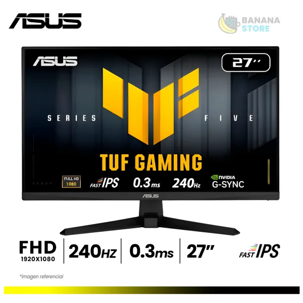 MONITOR ASUS TUF GAMING VG279QM5A 27" FHD 240HZ 0.3MS FAST IPS