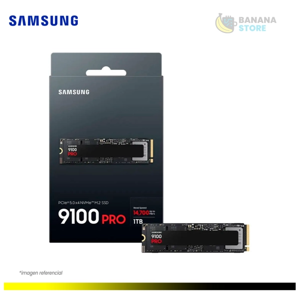 UNIDAD ESTADO SOLIDO SAMSUNG 1TB 9100 PRO NVME M.2 14700 MB/S PCI 5.0