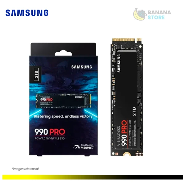 UNIDAD ESTADO SOLIDO SAMSUNG 2TB 990 PRO NVME M.2 7450 MB/S PCI 4.0