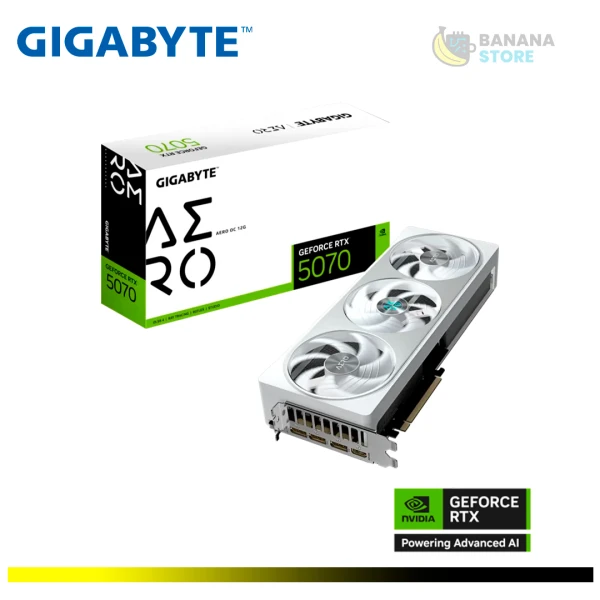 TARJETA DE VIDEO NVIDIA RTX 5070 GIGABYTE 12GB GDDR7 AERO OC EDITION