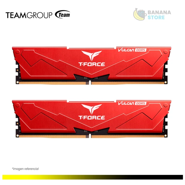MEMORIA RAM TEAM GROUP VULCAN Z RED 16GB 2X8 5200 MHZ CL36 DDR5 AMD/INTEL