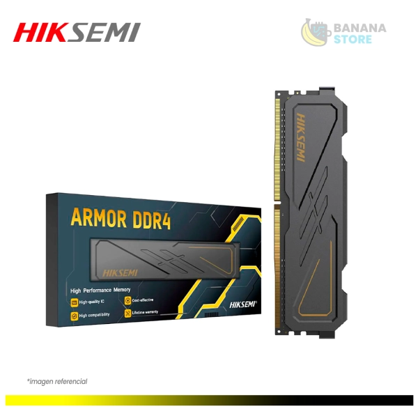 MEMORIA RAM HIKSEMI ARMOR 16GB DDR4 3200MHZ BLACK UDIM