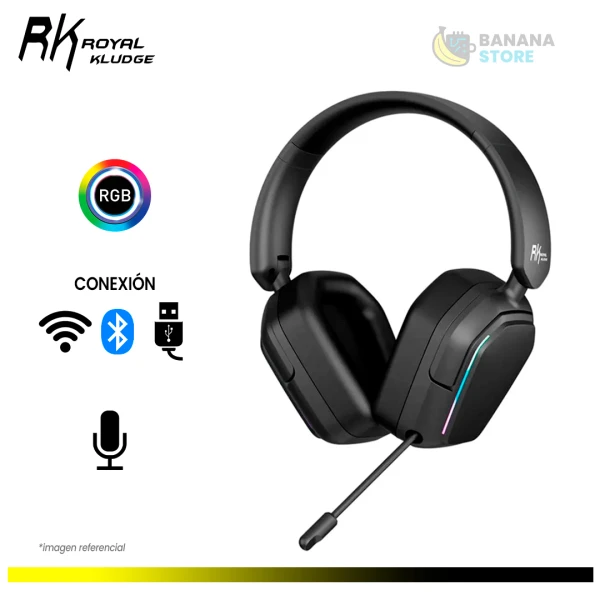 AURICULAR ROYAL KLUDGE HG101 INALAMBRICO BT MATTE BLACK