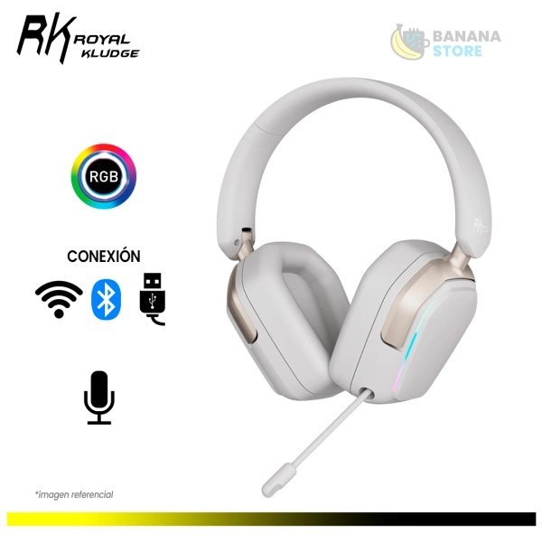 AURICULAR ROYAL KLUDGE HG101 INALAMBRICO BT PLATINUM GRAY