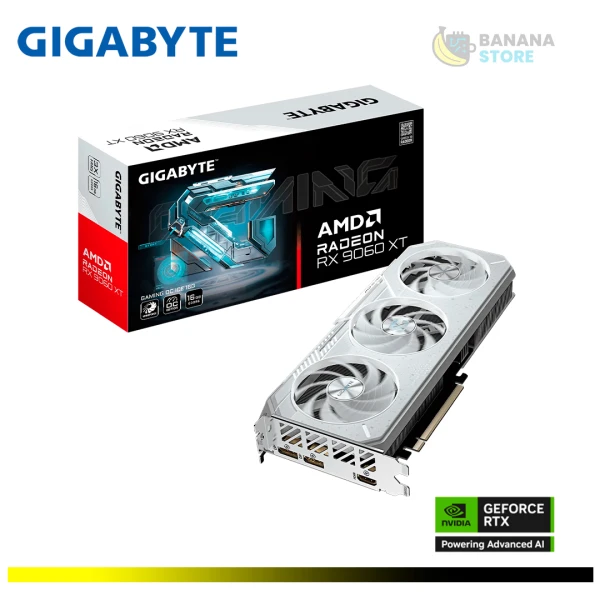 TARJETA DE VIDEO AMD RADEON RX 9060XT 16GB GIGABYTE GAMING OC ICE