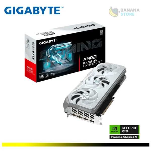 TARJETA DE VIDEO AMD RX 9070XT GIGABYTE GAMING OC ICE WHITE 16GB GDDR6