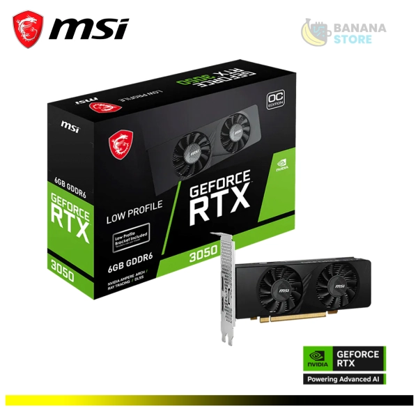 TARJETA DE VIDEO NVIDIA RTX 3050 MSI LOW PROFILE EDITION 6GB OC
