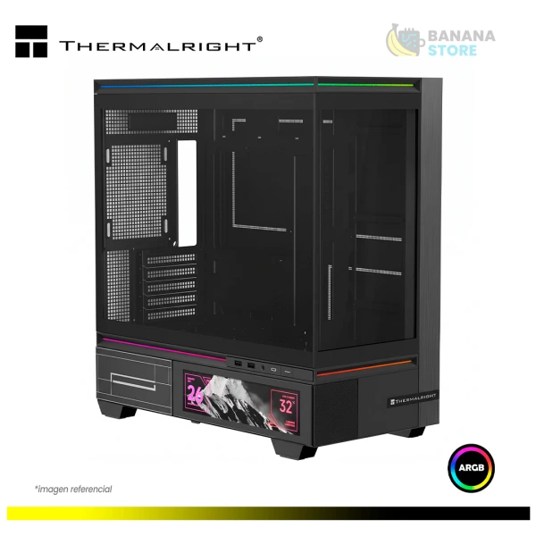 CASE THERMALRIGHT M10 VISION BLACK ARGB PANTALLA LCD 9.16"
