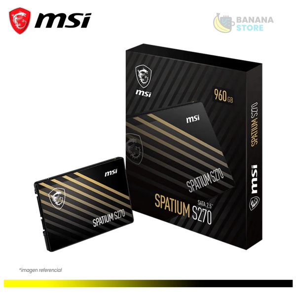 UNIDAD ESTADO SOLIDO 1TB MSI SPATIUM S270 SATA III 6GBPS 2.5 960GB