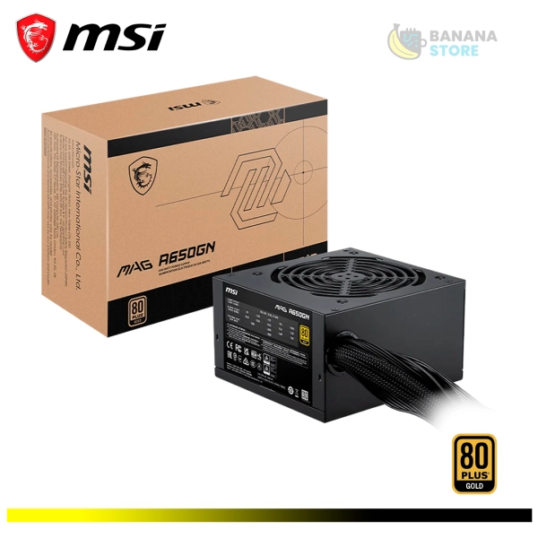 FUENTE DE PODER MSI MAG A650GN II BLACK 650W MSI 80 PLUS GOLD