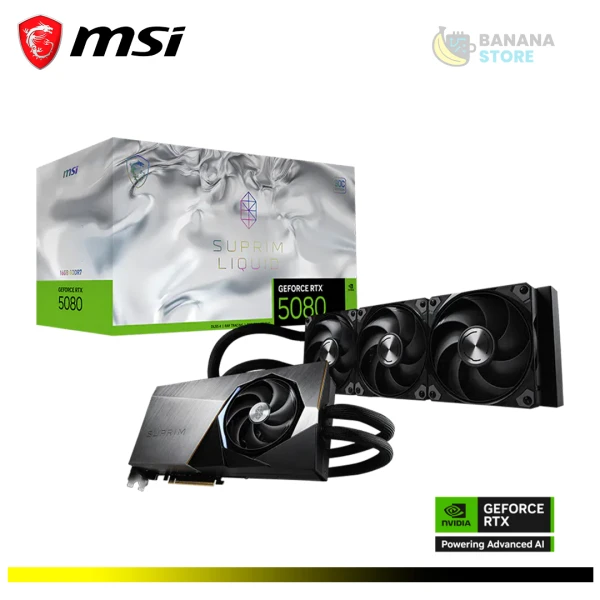 TARJETA DE VIDEO NVIDIA GEFORCE RTX 5080 MSI SUPRIM LIQUID EDITION 16GB OC
