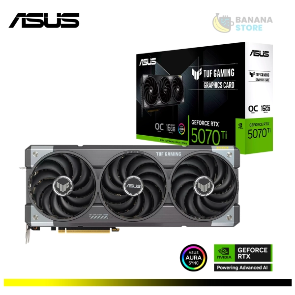 TARJETA DE VIDEO NVIDIA GEFORCE RTX 5070TI ASUS TUF GAMING OC 16GB GDDR7