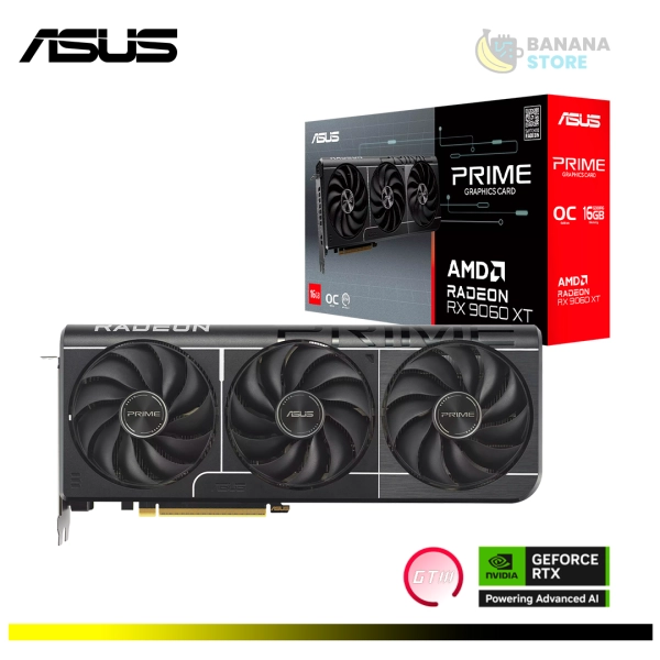 TARJETA DE VIDEO AMD RADEON RX 9060XT ASUS PRIME 16GB OC EDITION GDDR6