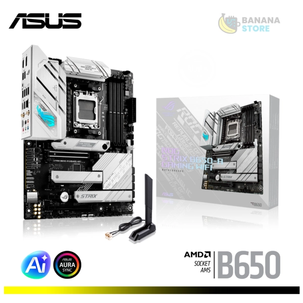 PLACA MADRE B650-A ASUS ROG STRIX GAMING WIFI ATX AMD AM5 WHITE