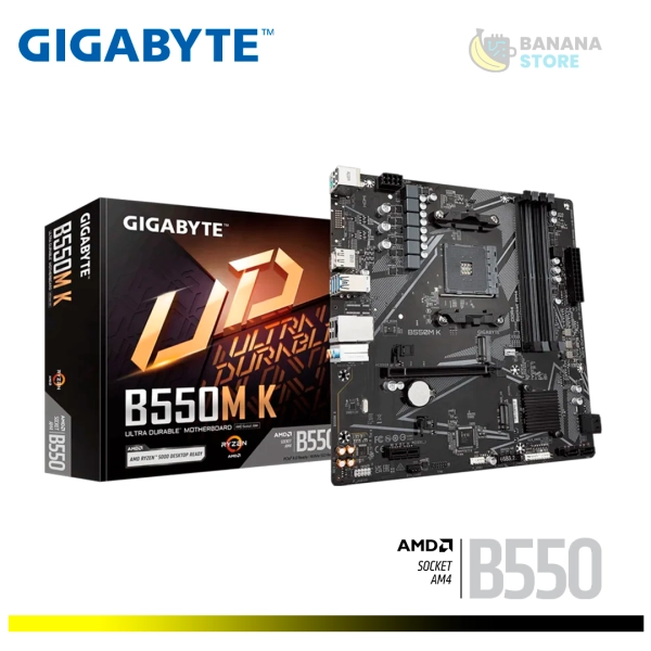 PLACA MADRE GIGABYTE B550M K M.ATX DDR4 AMD AM4