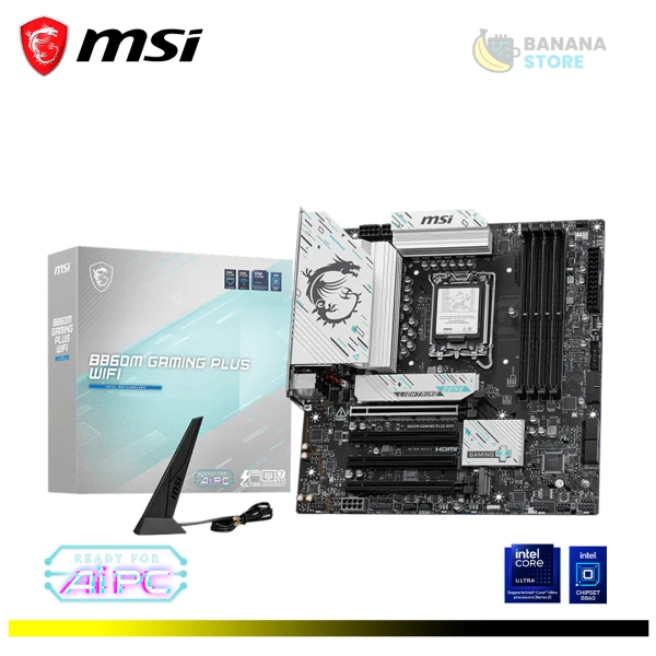 PLACA MADRE B860M MSI GAMING PLUS WIFI DDR5