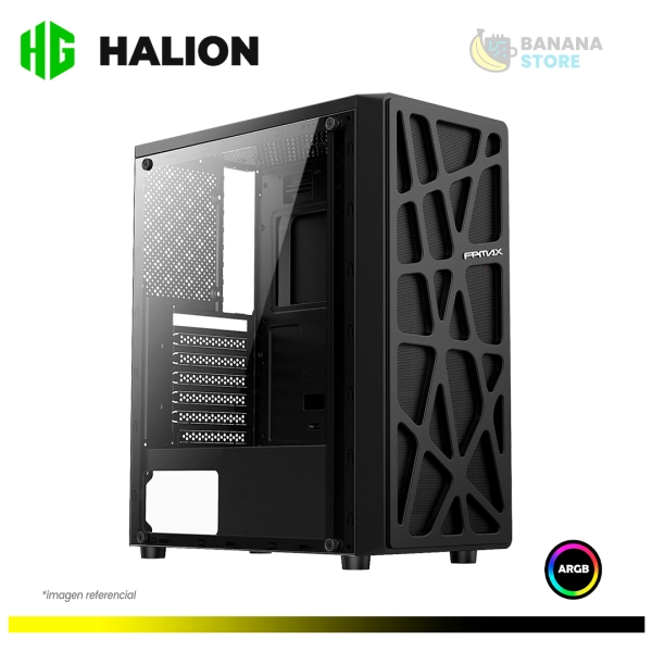 CASE FPMAX CORTEX BLACK MID TOWER ATX 4X FANS RAINBOW S/