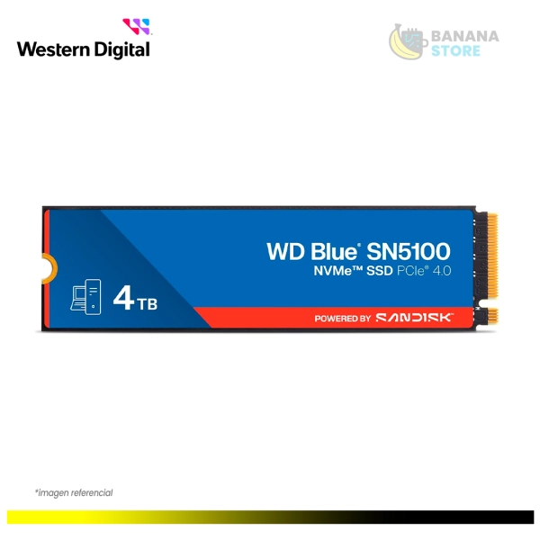 ALMACENAMIENTO WD BLUE 4TB SN5100 NVME SSD