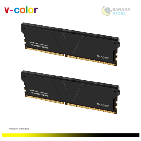MEMORIA RAM V-COLOR 32GB 2X16 DDR4 3200 MHZ CL16 SKYWALKER PLUS RGB