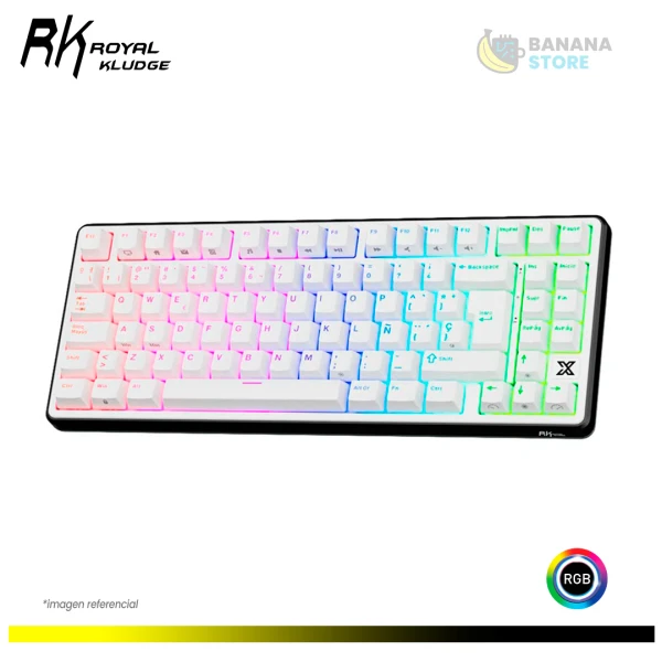 TECLADO MECANICO ROYAL KLUDGE RK X87 CABLEADO BLACK NIGHT - CREAMY SWITCH