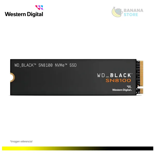 UNIDAD ESTADO SOLIDO 2TB WESTER DIGITAL BLACK M.2 SN8100 PCI 5.0 NVME GEN5 14900 MB/S