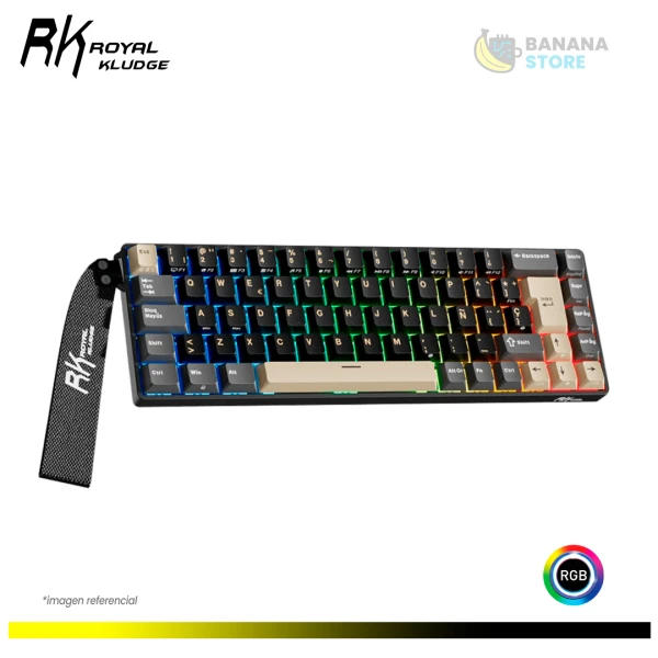 TECLADO MAGNETICO ROYAL KLUDGE RK68 HE CABLEADO ESPAÑOL