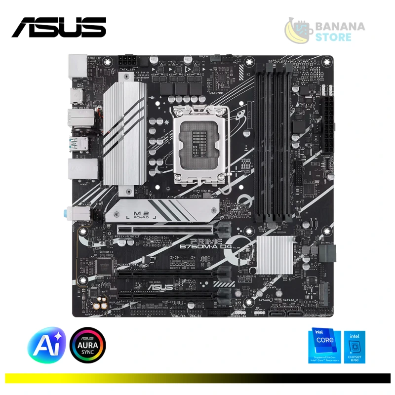 PLACA MADRE B760M-D4 ASUS PRIME DDR4 M-ATX LGA 1700